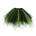 thumbnail image 4 of MSJUHEG Tutu for Women Adults Women's Mini Puffy Bubble Mardi Gras Skirt Carnival Tulle Women's Short Ballet Bubble Puffy Tutu Dreams Adult Holiday Mardi Gras Skirts for Women Green Xxl, 4 of 4