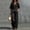 Black plus size matching sets a1, variant on Cagogo Women Plus Size 2 Piece Set V Neck Short Sleeve Top Wide Leg Pants Casual Summer Boho Vacation Outfits Loose Matching Lounge Sets Tracksuits Travel Cruise Clothes, Khaki 2XL