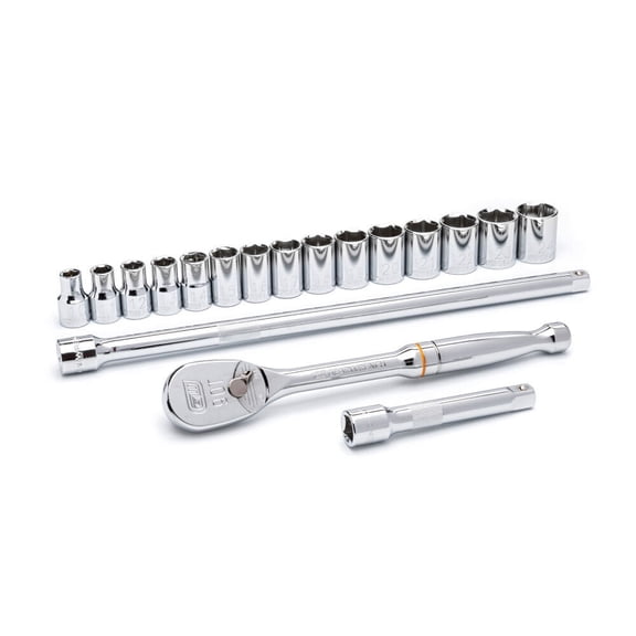 Gearwrench 80708 18 piece 1/2" Drive Metric Socket Set