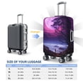 thumbnail image 6 of Daiia Purple Moon Tree Night Sky Luggage Cover, Thickened Washable Travel Luggage Covers, Elastic Unique Baggage Covers for 18-20 inch Luggage-Medium, 6 of 9