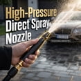 thumbnail image 2 of High Pressure Garden Hose Nozzle Sprayer Set, Power Washer Water Jet Spray Gun with Quick Connector, 3 Spray Patterns for Car Washing,Yard Cleaning,Patio,Driveway,Pet Bathing,Lawn and Garden Watering, 2 of 7
