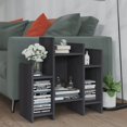 thumbnail image 1 of vidaXL Side Cabinet Grey 60x26x60 cm Engineered Wood, 1 of 4