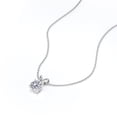 thumbnail image 3 of JeenMata Solitaire 1.5 Carat Round Shape Moissanite Pendant Necklace In 18K White Gold Plating Over Silver, 3 of 5