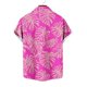 thumbnail image 4 of Mens Casual Manga Corta Botón Abajo Camisas Impresas Botón de Bolsillo Cuello Turndown Blusa Camisa para Verano Al Aire Libre Casual Diario, 4 of 6