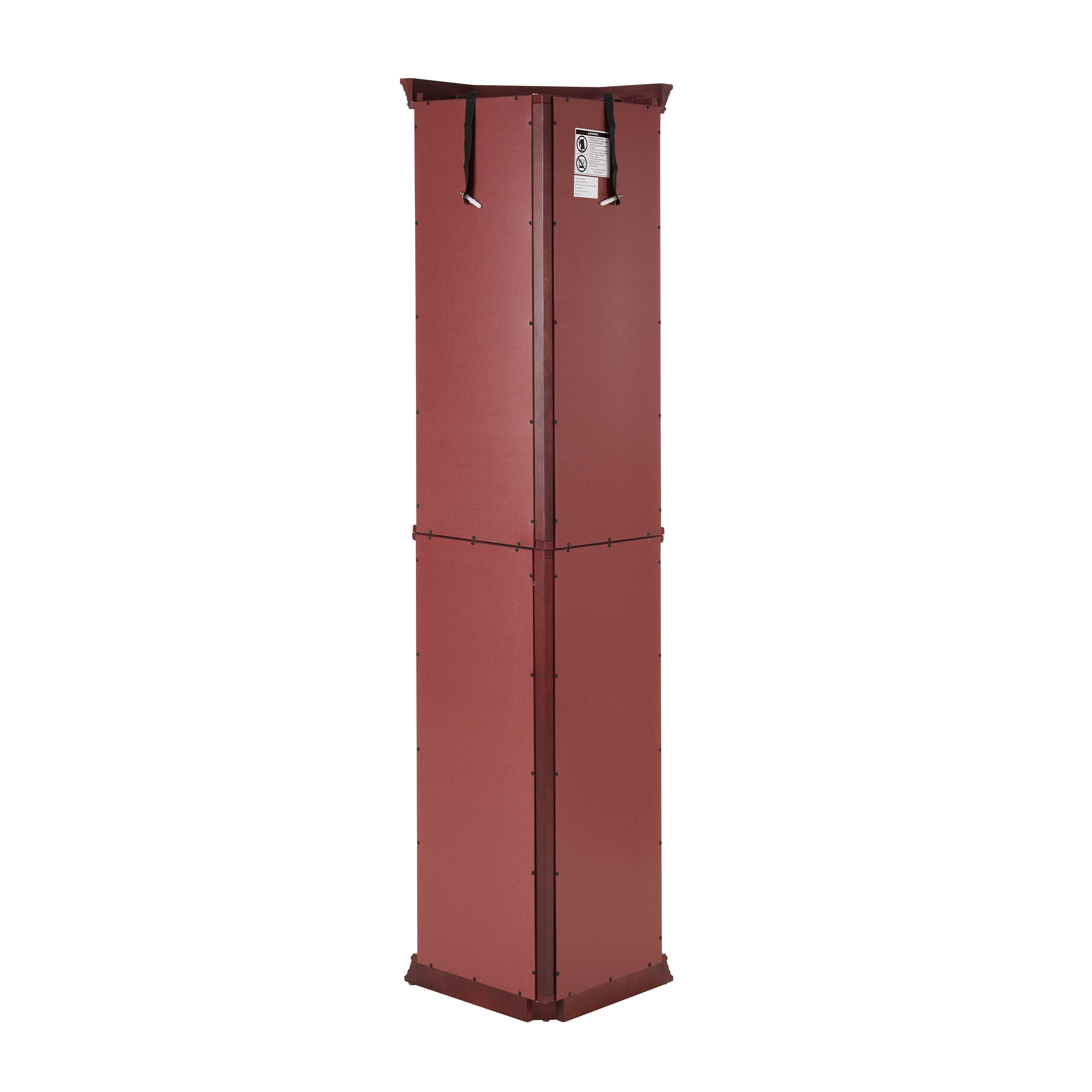 Curio Cabinets, HSUNNS 70-inch Corner Glass Display Cabinet with Adjustable Shelves & Lights - Perfect for Antique Collections, Displaying Photos, Artworks, Cherry