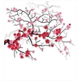 thumbnail image 3 of Ambesonne Japanese Duvet Cover Sets, Blossoms Sakura Plant, 2-Twin, Dark Brown Dark Coral, 3 of 4