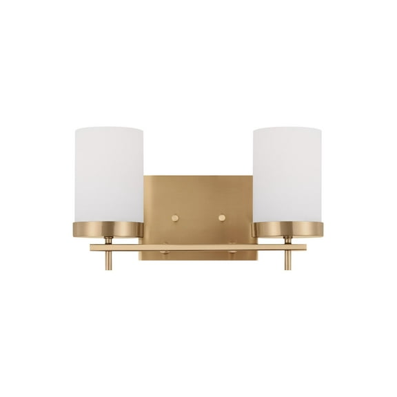 Generation Lighting 4490302En3 Zire 2 Light 14" Wide Led Bathroom Vanity Light - Brass