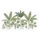 thumbnail image 2 of Gwong Decoración hogareña 2 unids autoadhesivo hojas tropicales plantas pegatinas de pared sofá fondo de fondo Gwong 21052116, 2 of 7