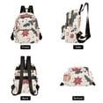 thumbnail image 4 of FORMRS Mini Backpack Purse for Women Quilted Travel Daypack Casual Shoulder Bag, Beige Christmas Candy Canes, 4 of 7