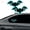 BlueB, variant on Solar Powered Bat Night Car Light Cool Glow Projection for Vehicles USB Sun Charging LED Nighttime Decor Ambient Devil Eyes Shapesignal Projector Wireless Auto Lamp Gadget Gift Mens(Multicolor,2PCS)