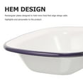 thumbnail image 2 of Soimiss Enamel Roasting Pan Baking Pan Blue 1Pcs, 2 of 8
