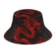 thumbnail image 1 of Balery Red Dragon On Black Sombreros para el sol para hombre y mujer, sombrero de pescador con UPF 50+, 1 of 6