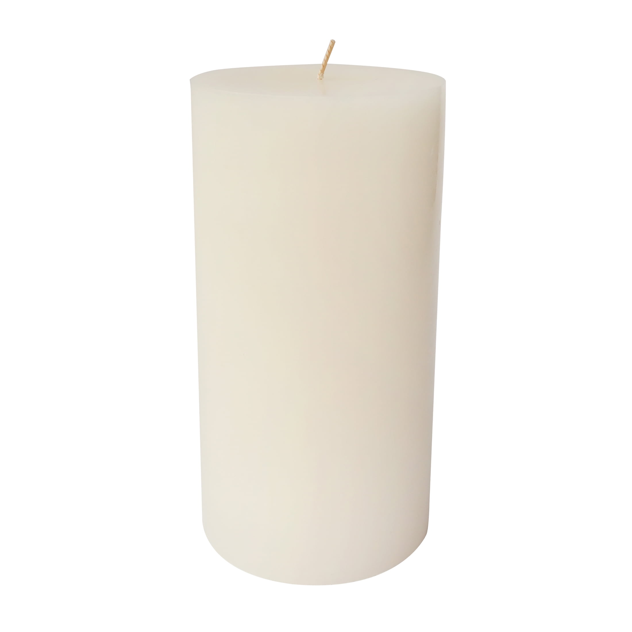 (2 pack) Mainstays Pillar Candle, Single Wick, 3 in x 6 in, Unscented, Ivory