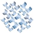thumbnail image 1 of WHAMVOX 16Ud Grapas De Cuerda De Acero Galvanizado Clips Dobles Para Escalada Y Construcción, 1 of 6