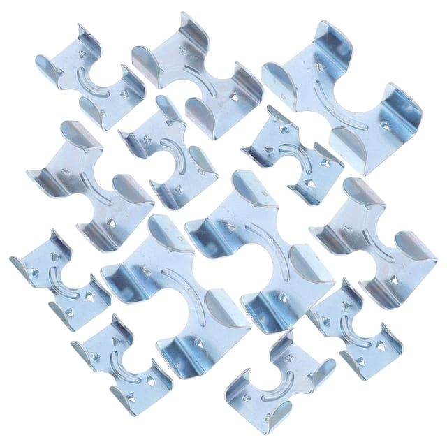 WHAMVOX 16Ud Grapas De Cuerda De Acero Galvanizado Clips Dobles Para Escalada Y Construcción