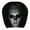 D, variant on Orangide Halloween Decor Skull Car Headrest Cover Dark Style Gothic Interior Accessory Universal Fit for Vehicle Seat Protector Gift