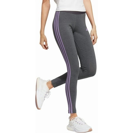 New Adidas Womens Plus Size 2X Cotton Blend Mid Rise Tight Fit Athletic Leggings