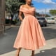 thumbnail image 2 of Vestido largo formal de color sólido con cuello en V y un hombro para fiesta suelta a la moda para mujer Pompotops  ghjkhdj17948, 2 of 9