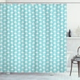 thumbnail image 1 of Ambesonne Blue and White Shower Curtain, Waves and Whales, 69"Wx84"L, Pale Blue and White, 1 of 3