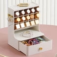 thumbnail image 5 of Makeup Organizer Drawer with Large Space, Easy to Storage, Top Groove Design, Dustproof Drawers, Slant In Design, Space Saving for Jewelry, Lipstick and Cosmetics, 5 of 5