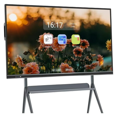 BELNET Smart TVs Android & Windows TV 86 Inch 4K Smart Display Screen Share & Voice Search for Classroom​(Include Wall Mount)