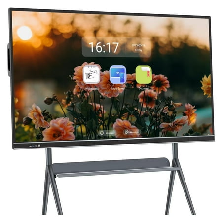 BELNET Smart TVs Android & Windows TV 86 Inch 4K Smart Display Screen Share & Voice Search for Classroom(Include Wall Mount)