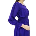 thumbnail image 6 of Bimba Women's Cotton Smocked Waist Long Casual Maxi Dress, 6 of 6