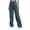 A-Dark Blue330, variant on Bibifish Women's Jeans Wide Leg Jeans High Waisted Denim Pants Loose Fit Retro Style Daily Wear Classic Jeans With Classic Pockets