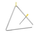 thumbnail image 1 of Musical Steel Triangle Percussion Instrument with Striker and Mallet Holder Gift for Kids to Learn and Enjoy Fun, 1 of 7
