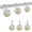 Ivory, variant on Shower Curtain Hooks Decorative, Easter Shower Curtain Rings Stainless Steel, Spring Rabbit Sheep Duck Eggs Plants Black Plaid Bathroom Accessories Rod Hangers for Curtains/Clothing 12Pcs