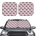 thumbnail image 2 of Balery 2 Piece Dachshund Dog Puppy Car Windshield Sun Shade|Foldable Front Windshield Shade for Car Front Window for Most Sedans SUV Truck-, 2 of 7