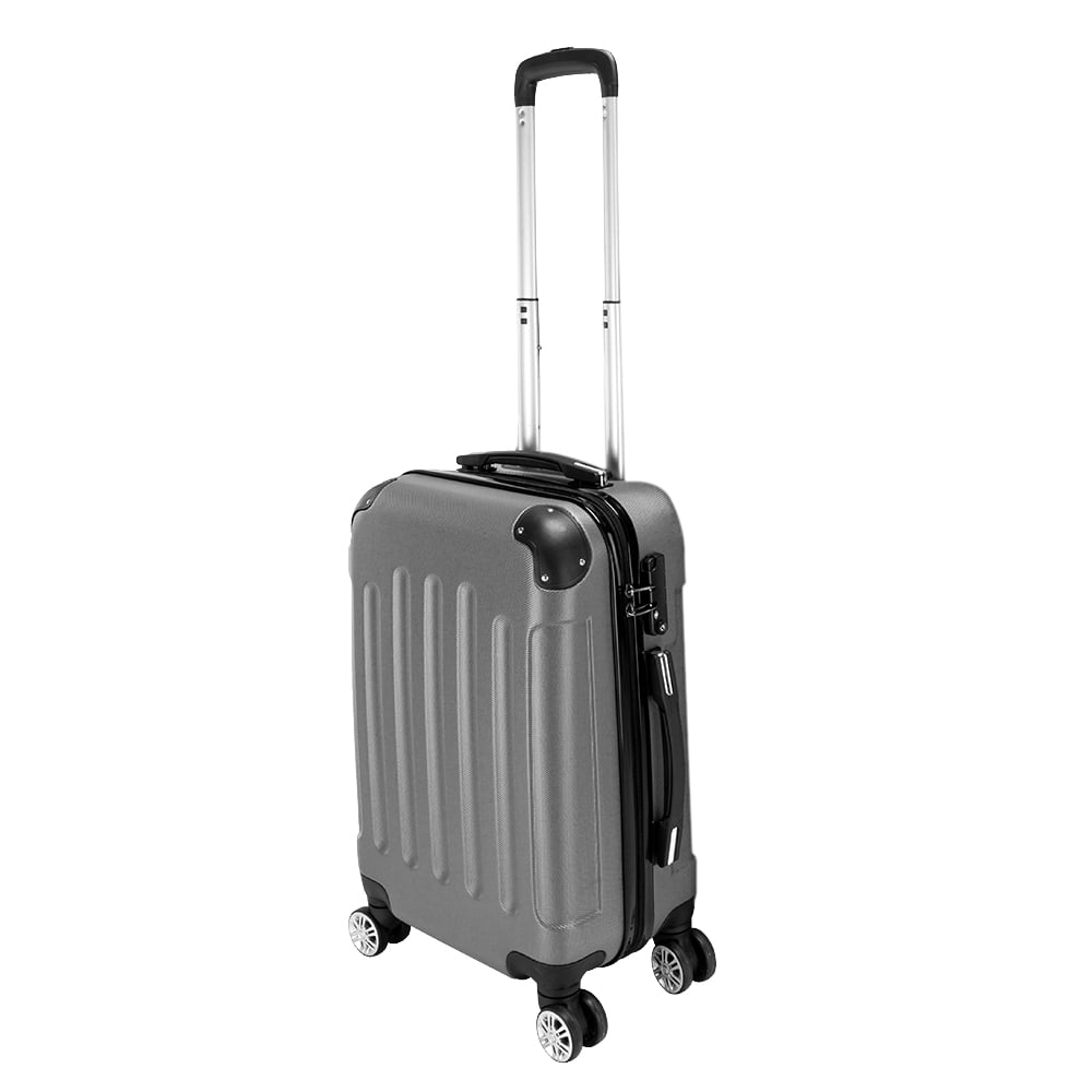 3-Piece Travel Lightweight Suitcases, ABS Trolley Case (20"/24"/28"), with Rolling Wheels, Lightweight, Large Capacity, Suitable for Travel, Dark Gray