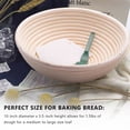 thumbnail image 3 of 3X 10 Pulgada Bread Proofing Basket - Banneton Proofing Basket Cloth Liner Masa Rascador Bread Lame - Sourdough Basket Set para Panaderos Profesionales Y Caseros Pan Artesanal, 3 of 5