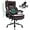 Brown, variant on OFIKA Office Chair - Adjustable Lumbar Support, Quiet Rubber Wheels, Heavy Duty Metal Base, High Back Executive Computer Desk Chair