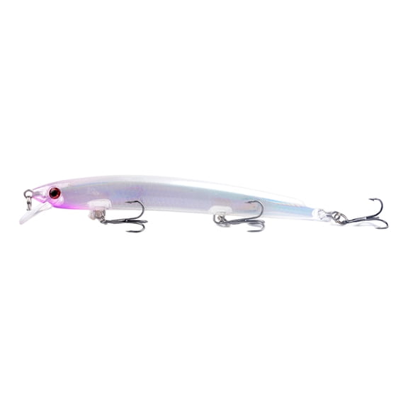 Mightlink 13.5cm/15g Fishing Lure Realistic 3D Simulation Fisheye Sharp Hook Long Throw Bright Color Fishing Ring Bead Minnow Hard Lure Bait Floating Wobblers Angling Supplies