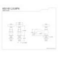 thumbnail image 2 of Kingston Brass KS1102PX Heritage Basin Tap Standard Mount Faucet, Polished Brass, 2 of 2
