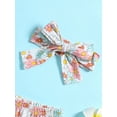 thumbnail image 4 of Caoirhny Baby Girls Pants Set, Short Sleeve Bowknot Romper with Floral Flare Pants and Headband, 4 of 9