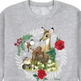 thumbnail image 3 of Disney Bambi - Christmas - Family In The Forest - Men's Crew Neck Fleece Pullover, 3 of 5