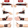 thumbnail image 4 of Odoland Adjustable Wrist Wraps Wrist Straps Support Braces Wraps Belt Protector for Weight Lifting Training Set of 2, 4 of 7