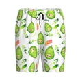 thumbnail image 4 of Naloa Kawaii Avocado Men's Short Pajama Pants, Lounge Comfort Shorts with Elasticized Waistband and Side Pockets - 3X-Large, 4 of 9