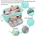 thumbnail image 5 of Big Capacity Pencil Case Pouch Pen Case Large Storage Stationery Bag School College Office Organizer for Teens Girls Adults Student, 5 of 7