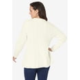 thumbnail image 2 of Jessica London Women's Plus Size Cable Peplum, 2 of 4