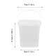 thumbnail image 1 of Cubo de hielo reutilizable con tapa, cubo para comida, cubo de mano, taza de cocina, pequeño depósito de hielo, caja de hielo multifunción de polipropileno., 1 of 8