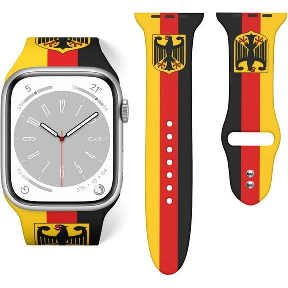 Germany Flag Watch Band For Apple Wristband Band For Iwatch Series Soft Silicone 38mm*40mm