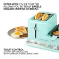 thumbnail image 2 of Nostalgia Retro 3-in-1 Breakfast Station with Egg Cooker, Griddle, and Bread Toaster, Aqua, 2 of 11