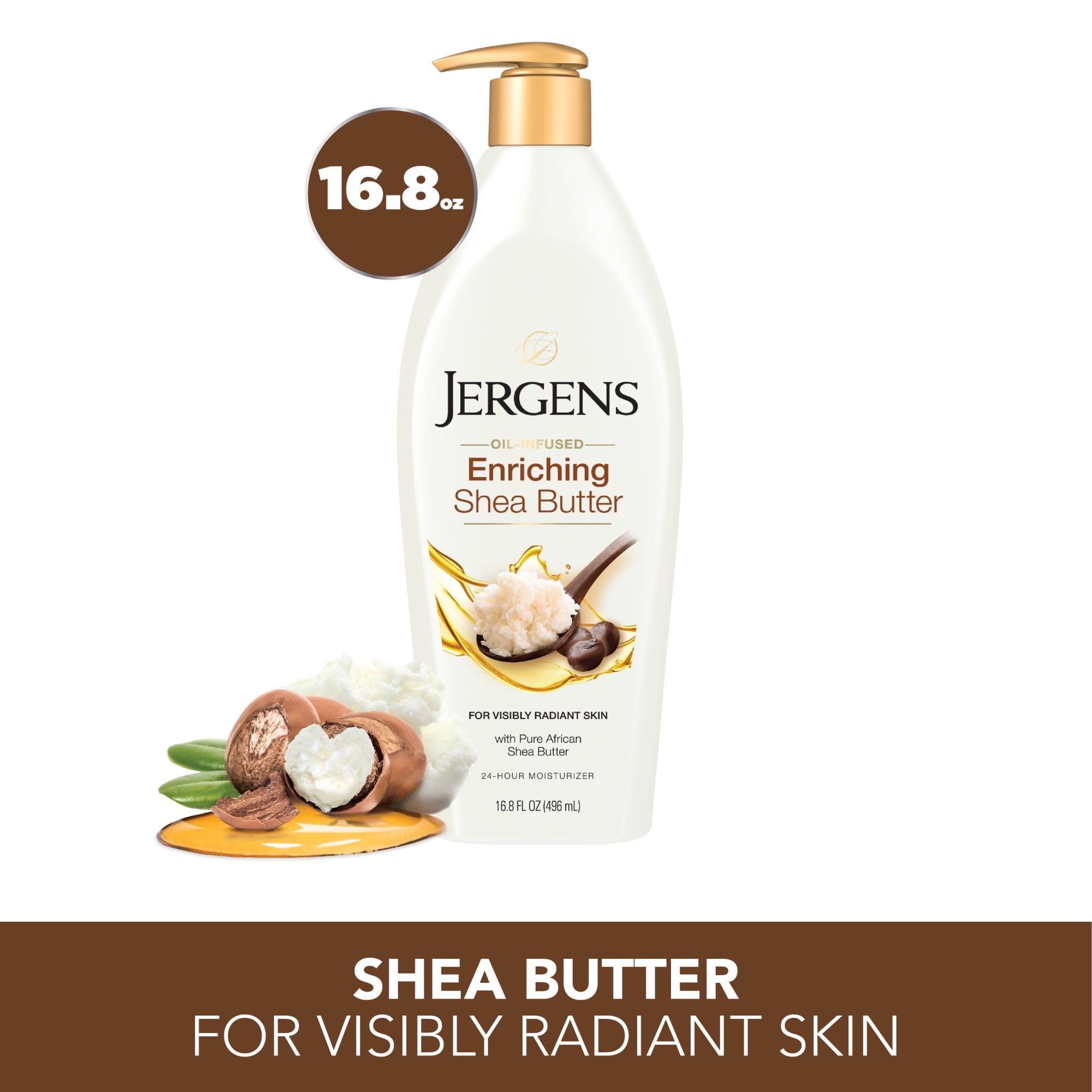 Jergens Shea Butter Deep Conditioning Body Lotion, 16.8 fl oz Walmart