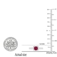 thumbnail image 4 of Dazzlingrock Collection 5mm Round Ruby Solitaire Engagement Ring for Women (Color Red, Clarity Highly Included) in 10K White Gold, Size 7, 4 of 5