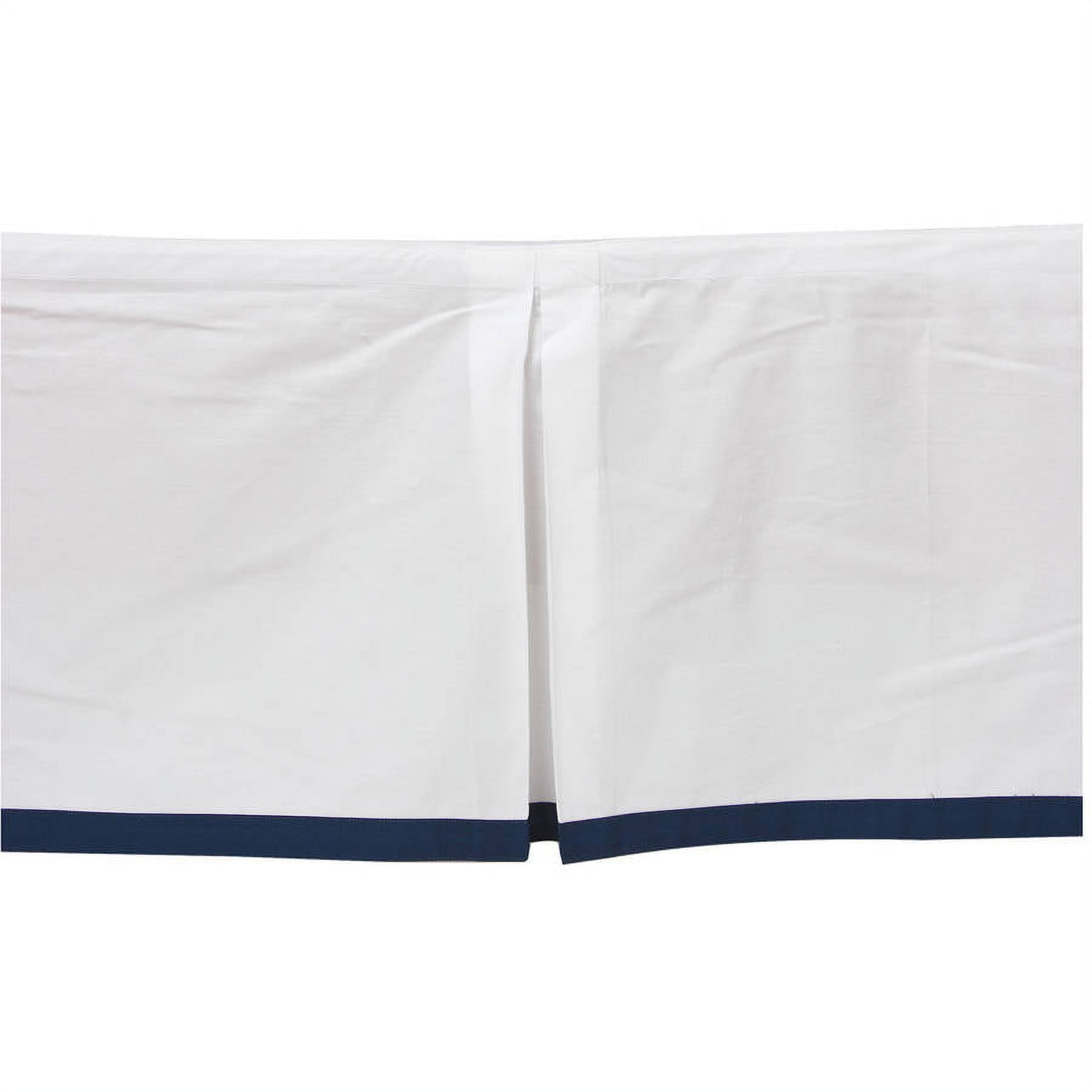 Bacati - Band at the Bottom Tailored Crib or Toddler Bed Skirt or Dust Ruffle
