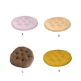 thumbnail image 2 of Cojines Billuyoard de silla suaves y cómodos de algodón para apoyo adicional Cojín de suelo Cojín de asiento Tatami chocolate 40X40cm Type2 NO2, 2 of 6