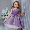 thumbnail image 2 of Odeerbi Clearance Girls Baby Long Skirt Solid Princess Bowknot Performance Dress Skirt Dress, 2 of 4